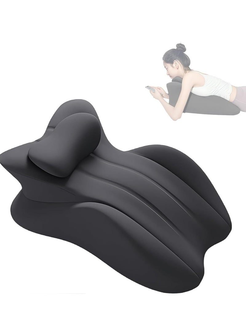 DUNISO Memory Foam Ergonomic Wedge Pillow,Prone Pillow for Sleeping,Bed Pillow for Sitting Up,Reading Pillow in Bed,with Removable Cover,Anti Slip, Comfortable and Durable,for Sitting Up, Back, Neck, and Leg Pain Relief - Image 1